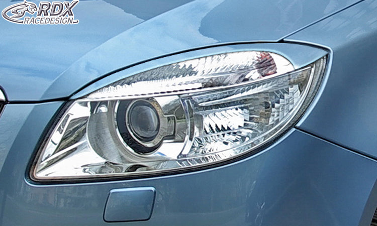 RDX Scheinwerferblenden für Skoda Fabia 2 Typ 5J -2010 (auch für Roomster) Böser Blick
