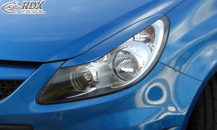 RDX Scheinwerferblenden für OPEL Corsa D Böser Blick
