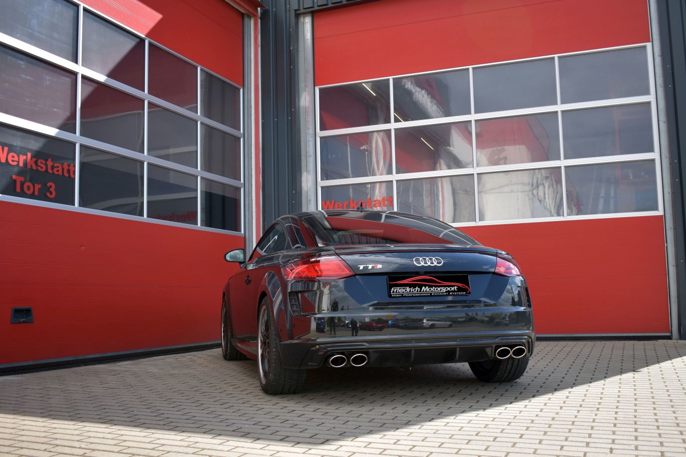 Friedrich Motorsport 76mm Duplex-Anlage mit Klappensteuerung für Audi TTS 8S Quattro (Bj. 12/2018-11/2020)