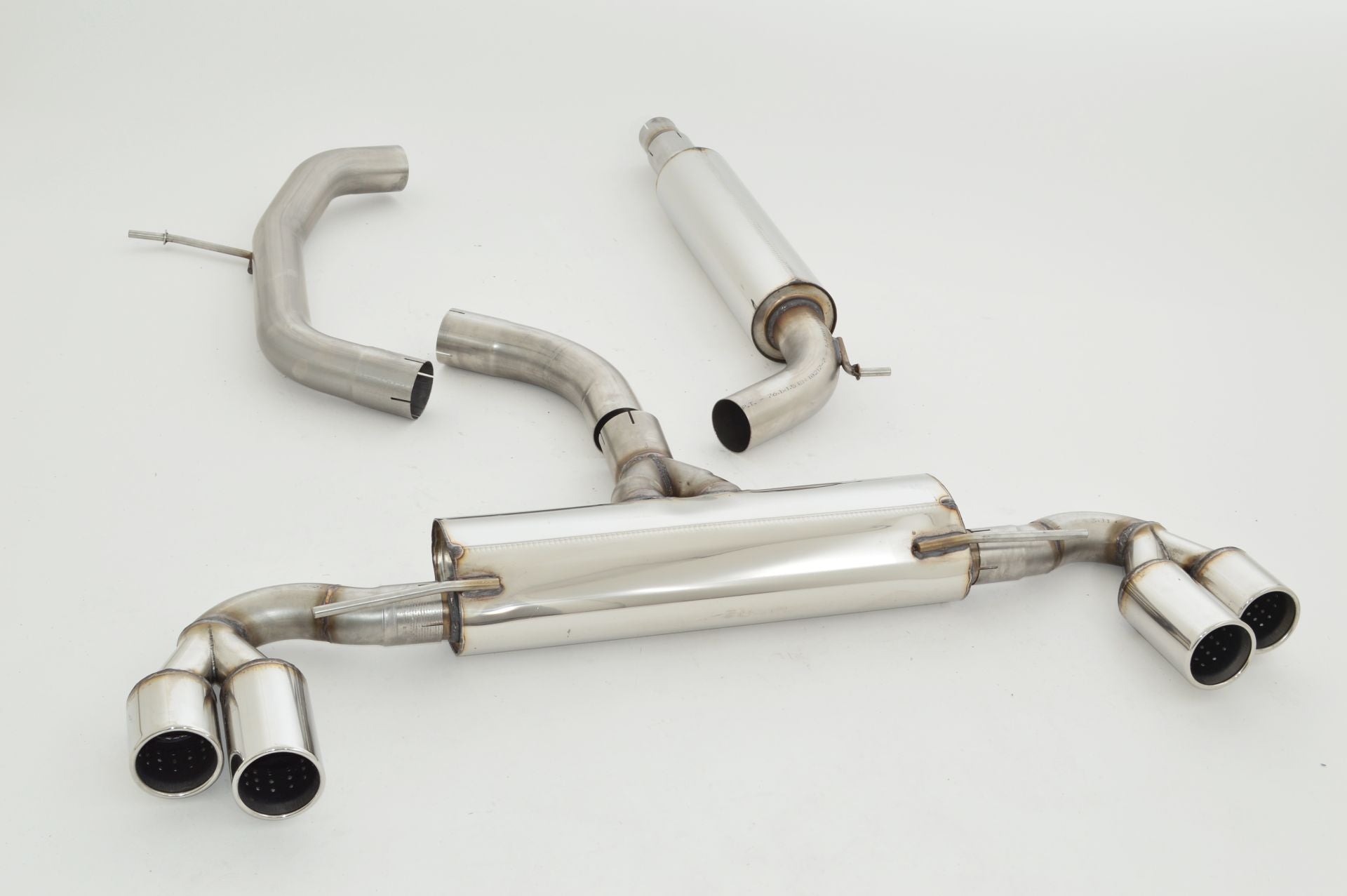 Friedrich Motorsport 76mm Duplex-Anlage für Audi TT 8J Frontantrieb (Bj. 2006-03/2014)