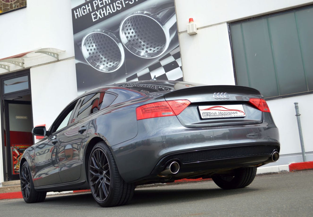 Friedrich Motorsport 76mm Duplex-Anlage für Audi A5 B8 Sportback Frontantrieb & Quattro (ab Bj. 09/2009)