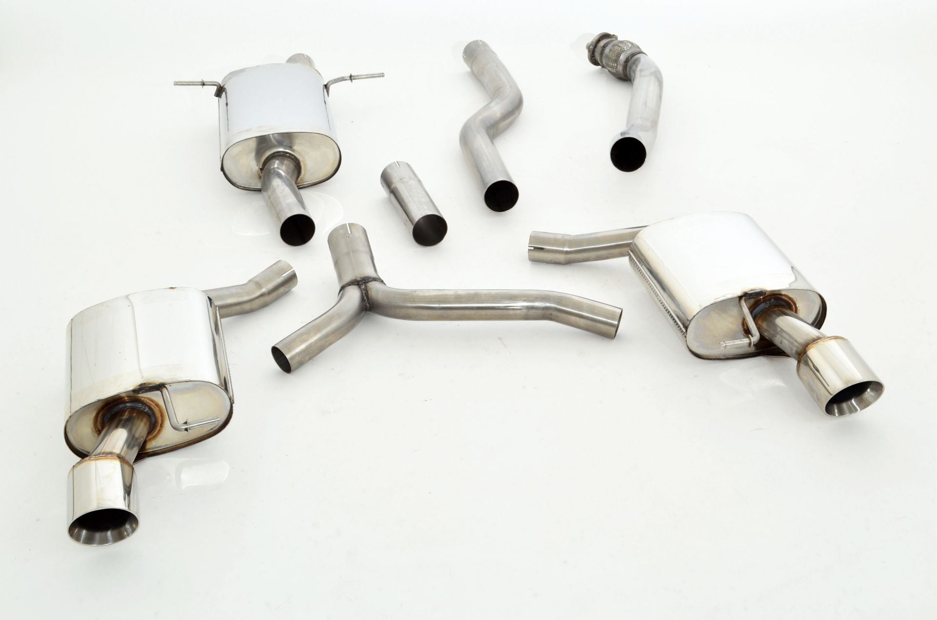 Friedrich Motorsport 76mm Duplex-Anlage für Audi A5 B8 Sportback Frontantrieb (Bj. 09/2009-07/2011)