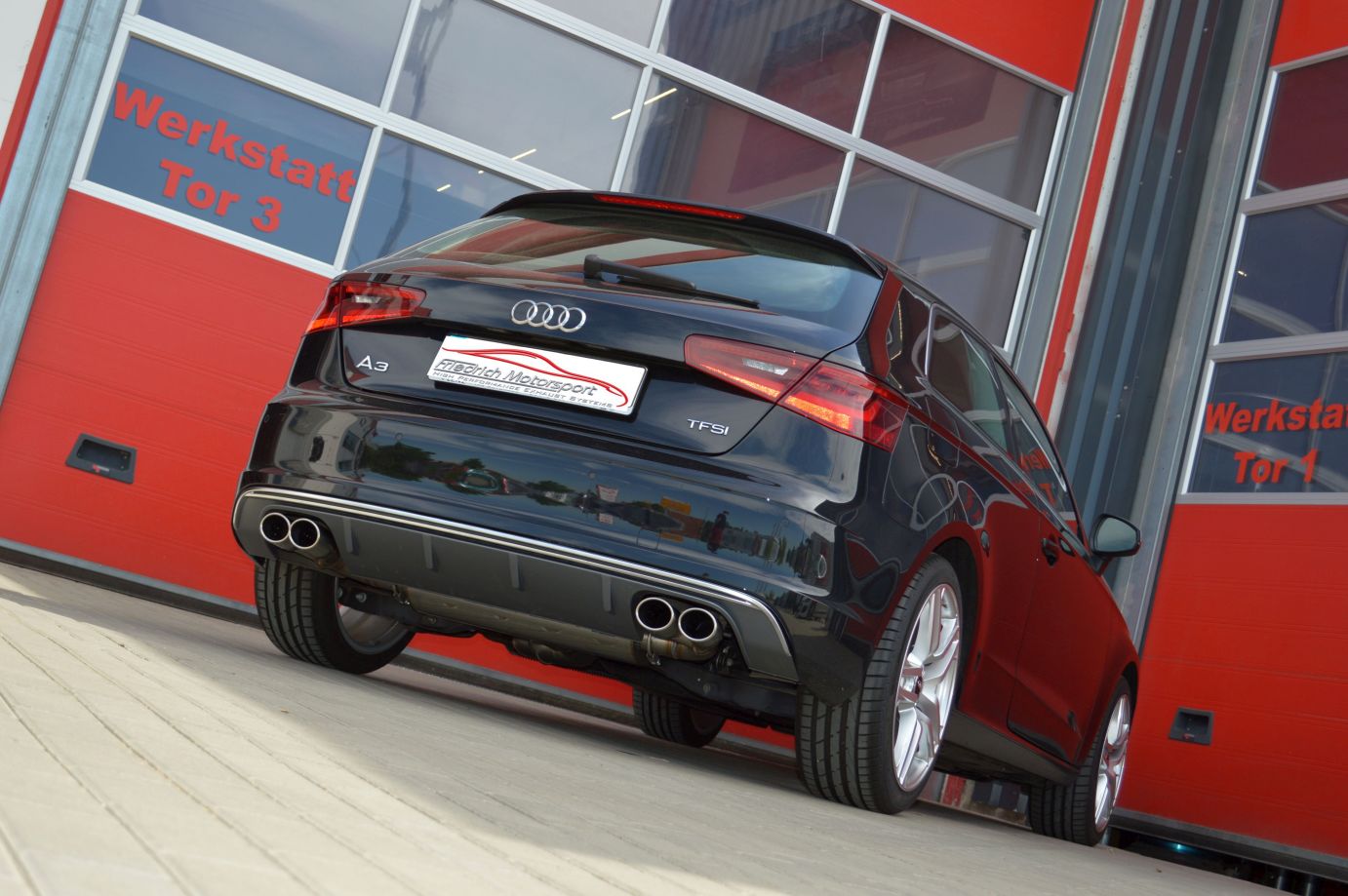Friedrich Motorsport 76mm Duplex-Anlage für Audi A3 8V 3-Türer Frontantrieb (ab Bj. 08/2012)
