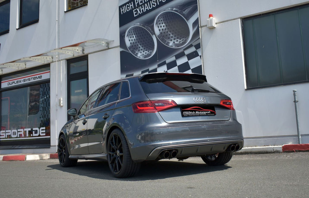 Friedrich Motorsport 76mm Duplex-Anlage für Audi A3 8V Sportback Quattro (Bj. 2012-08/2018)