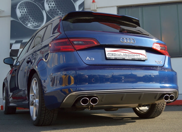 Friedrich Motorsport 76mm Duplex-Anlage für Audi A3 8V Sportback Quattro (Bj. 05/2016-08/2018)