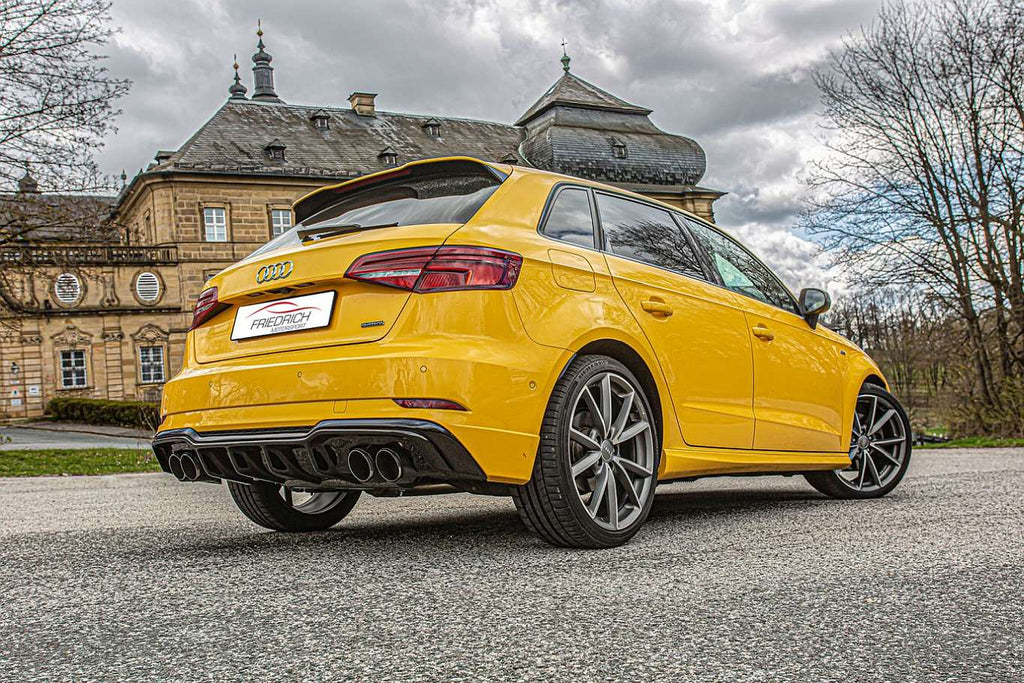 Friedrich Motorsport 76mm Duplex-Anlage für Audi A3 8V Sportback Quattro (Bj. 05/2016-08/2018)