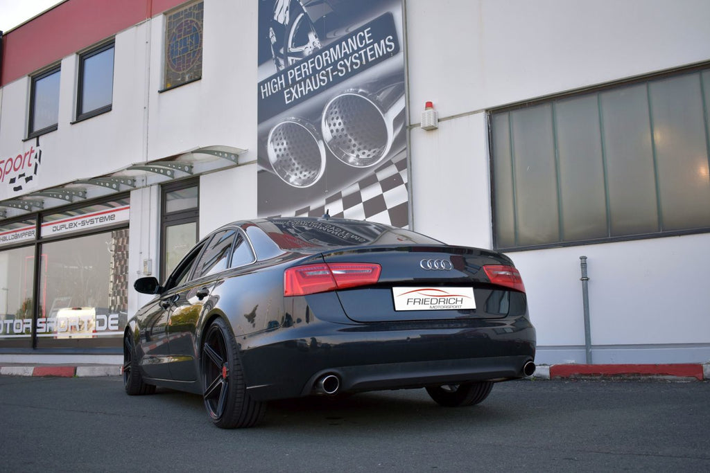 Friedrich Motorsport 76mm Duplex-Anlage für Audi A6 4G Limousine & Avant Frontantrieb (Bj. 10/2011 - 09/2014)
