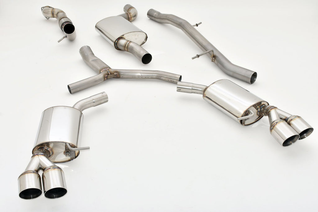 Friedrich Motorsport 76mm Duplex-Anlage für Audi A5 B9 (F5/B8) Coupe & Cabrio Quattro (Bj. 08/2017-06/2018)