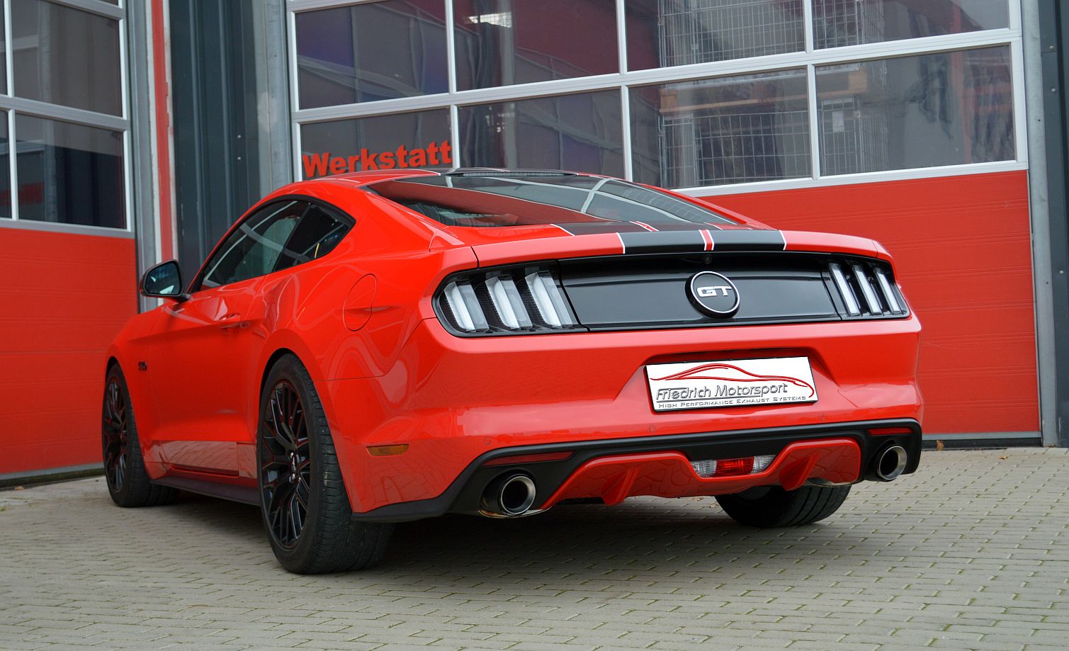 Friedrich Motorsport 76mm Duplex-Anlage mit Klappensteuerung für Ford Mustang Coupe (ab Bj. 2015)