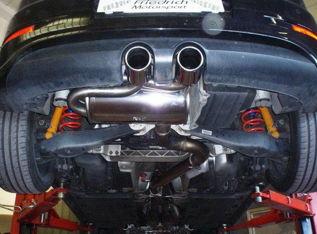 Friedrich Motorsport 76mm Duplexanlage mit Klappensteuerung für VW Golf V R32 (Bj. 2005-2008)
