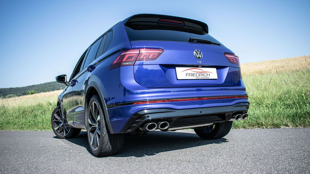 Friedrich Motorsport 76mm Duplex-Anlage mit originaler Klappensteuerung für VW Tiguan II R 4motion (Bj. 11/2020-08/2023)