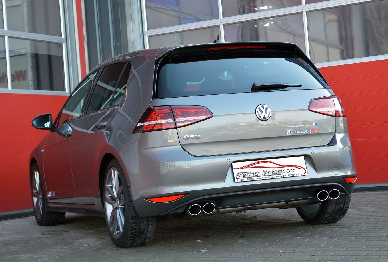Friedrich Motorsport 76mm Duplex-Anlage für VW Golf VII GTD (Bj. 2013-02/2017)