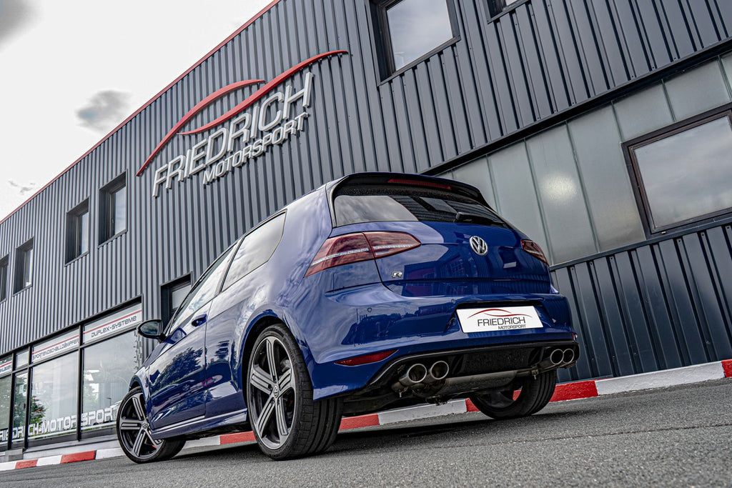 Friedrich Motorsport 76mm Duplex-Anlage mit originaler Klappensteuerung für VW Golf VII R (Bj. 2013-02/2017)