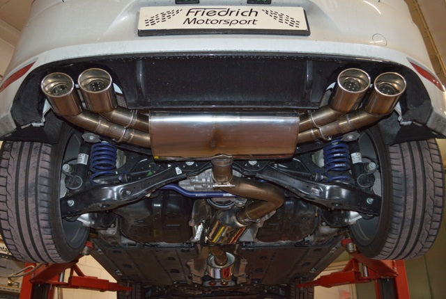 Friedrich Motorsport 76mm Duplex-Anlage mit originaler Klappensteuerung für VW Golf VII R (Bj. 2013-02/2017)