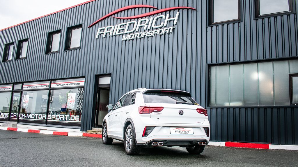 Friedrich Motorsport 76mm Duplex-Anlage für VW T-ROC 4motion (Bj. 09/2018-2021)