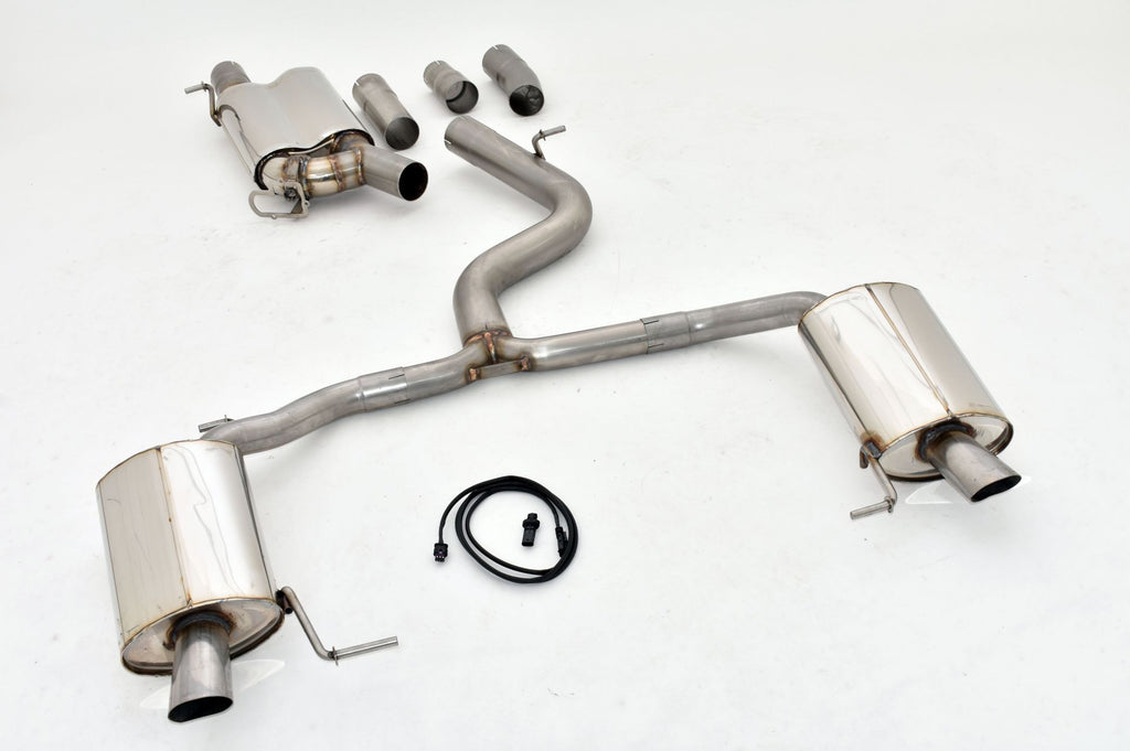 Friedrich Motorsport 76mm Duplex-Anlage mit originaler Klappensteuerung für VW Passat B8 (3C) Limousine & Variant 4motion (Bj. 06/2015-08/2018)
