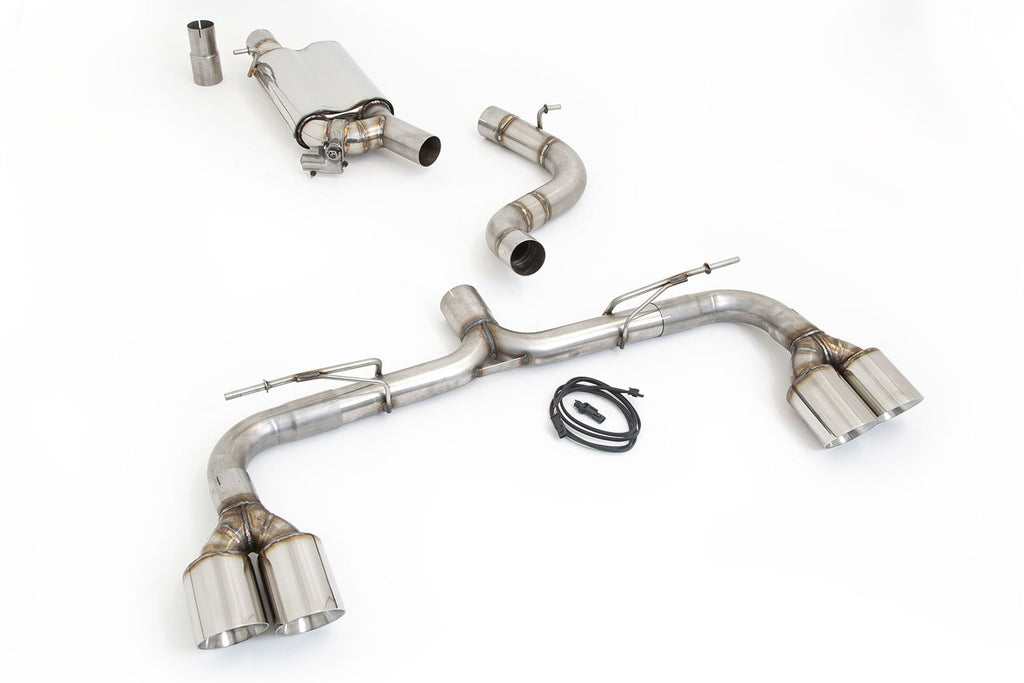 Friedrich Motorsport 76mm Duplex-Anlage mit originaler Klappensteuerung für VW Golf VIII R (ab Bj. 12/2020)