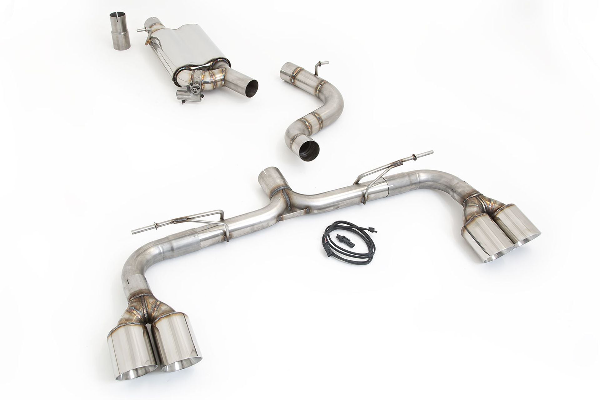 Friedrich Motorsport 76mm Duplex-Anlage mit originaler Klappensteuerung für VW Golf VIII R (ab Bj. 12/2020)