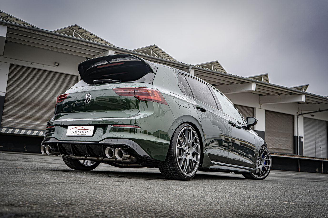 Friedrich Motorsport 76mm Duplex-Anlage mit originaler Klappensteuerung für VW Golf VIII R (ab Bj. 12/2020)