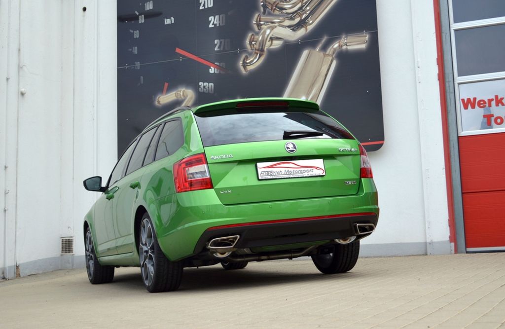 Friedrich Motorsport 76mm Duplex-Anlage für Skoda Octavia RS 5E (Bj. 2015-06/2018)