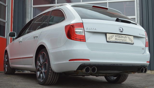 Friedrich Motorsport 2x55mm Duplex-Anlage für Skoda Superb 3T (Bj. 09/2008-06/2015)
