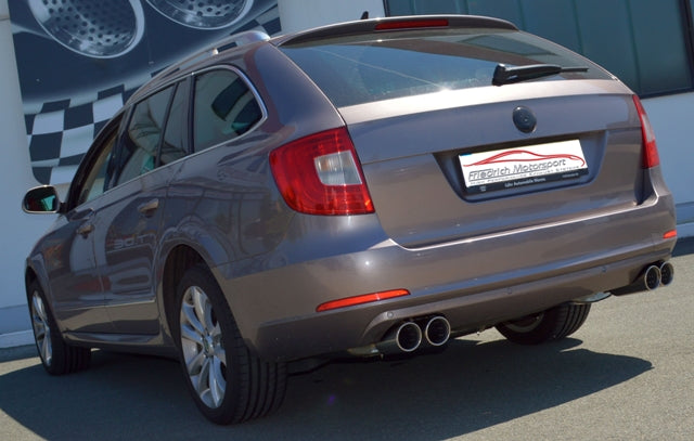 Friedrich Motorsport 2x55mm Duplex-Anlage für Skoda Superb 3T (Bj. 09/2008-06/2015)