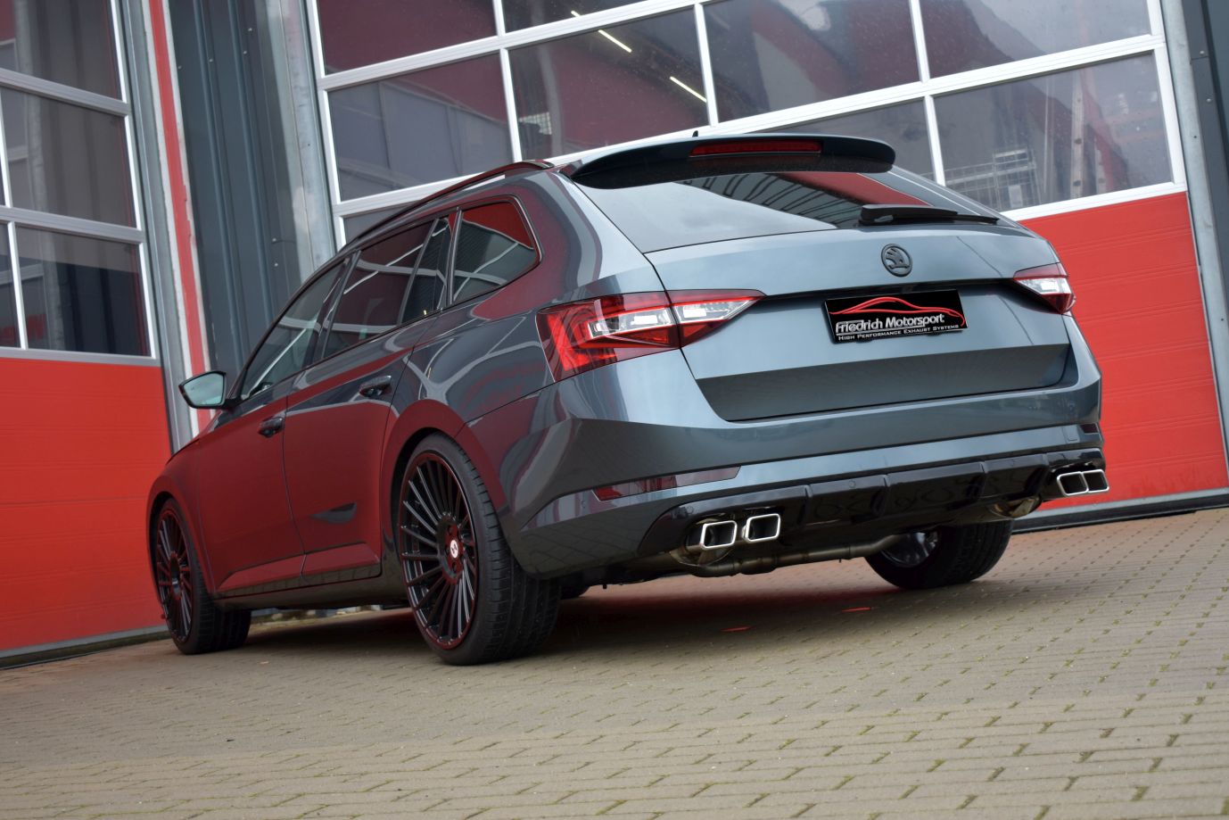 Friedrich Motorsport 76mm Duplex-Anlage für Skoda Superb 3V (3T) (Bj. 11/2020-11/2023)