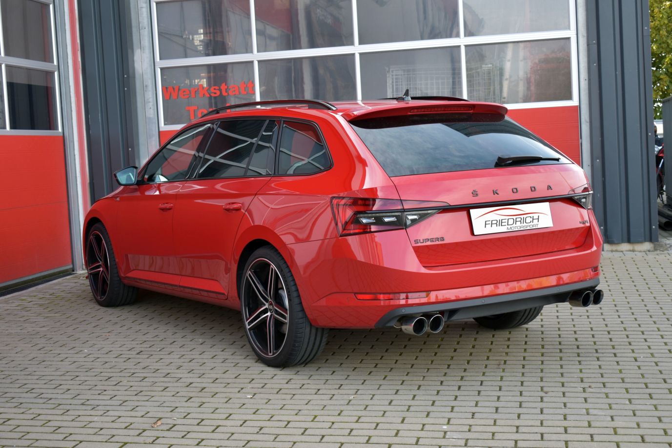Friedrich Motorsport 76mm Duplex-Anlage für Skoda Superb 3V (3T) (Bj. 11/2018-11/2020)