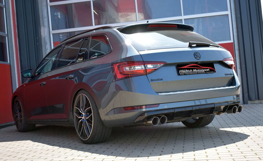 Friedrich Motorsport 76mm Duplex-Anlage für Skoda Superb 3V (3T) (Bj. 03/2015-06/2018)