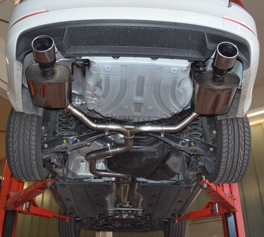 Friedrich Motorsport 76mm Duplex-Anlage für auch für das Cupra-, Cupra R- und das Rieger-Heck lieferbar, bitte bei Bestellung mit angeben (ab Bj. 2013)