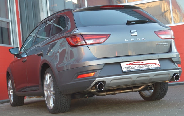 Friedrich Motorsport 76mm Duplex-Anlage für Seat Leon 5F ST X-PERIENCE (ab Bj. 10/2014)