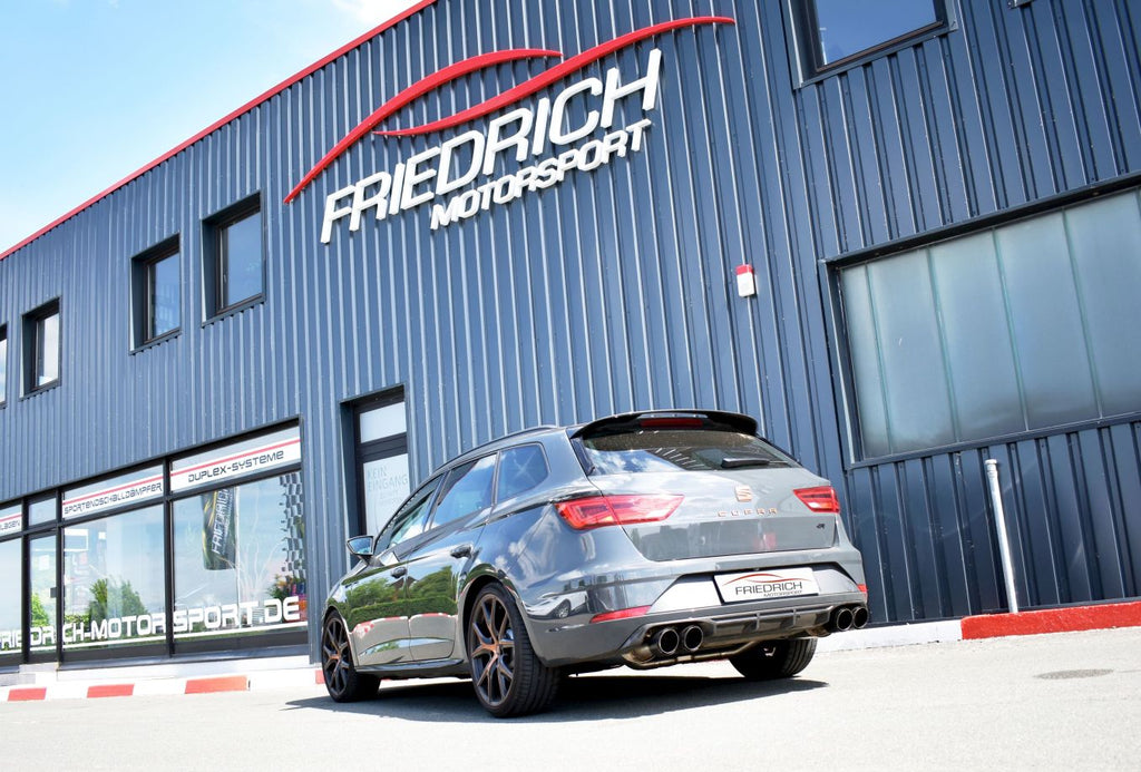 Friedrich Motorsport 76mm Duplexanlage für Seat Leon 5F ST Cupra R 4Drive (Bj. 09/2019-01/2020)