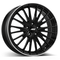 AEZ Alufelge Berlin black black/polished lip 7.5x19 ET53 5x112 Nabe 66.6 KBA 54020