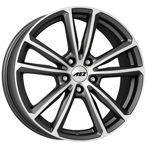 AEZ Alufelge Tioga titan graphite matt/polished 7.5x17 ET40 5x112 Nabe 70.1 KBA 53120