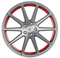 BARRACUDA PROJECT 2.0 silver brushed/ undercut Color Trim rot 9x21 ET27 112