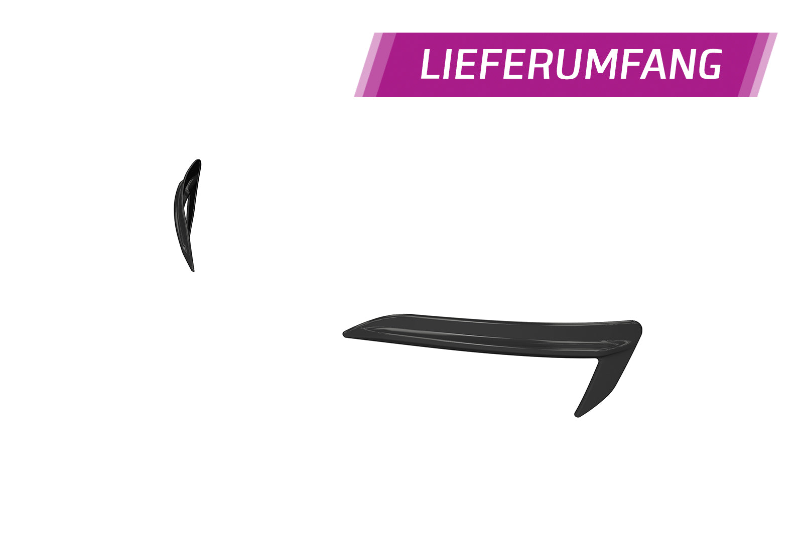 CSR Air Intake Blenden | Airintakes mit ABE für Tesla Model 3 AI031-C Carbon Look Hochglanz (keine Lackierung erforderlich)