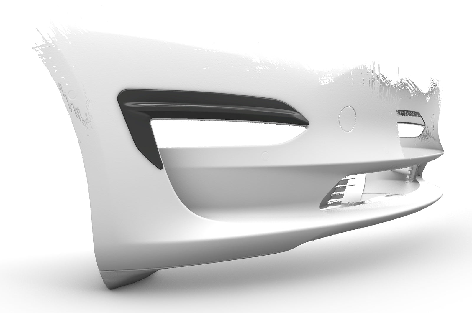 CSR Air Intake Blenden | Airintakes mit ABE für Tesla Model 3 AI031-L Lackierung erforderlich (unlackiert roh)