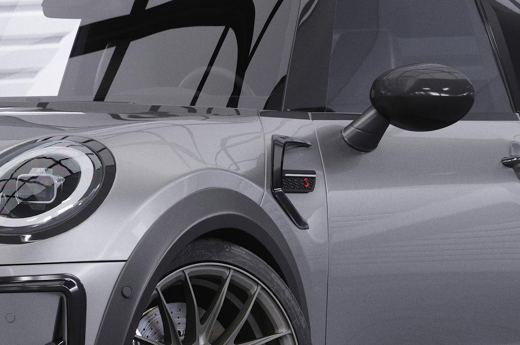 CSR Air Intake Blenden | Airintakes mit ABE für Mini F55, F56, F27 AI032-S strukturiert schwarz matt (keine Lackierung erforderlich)