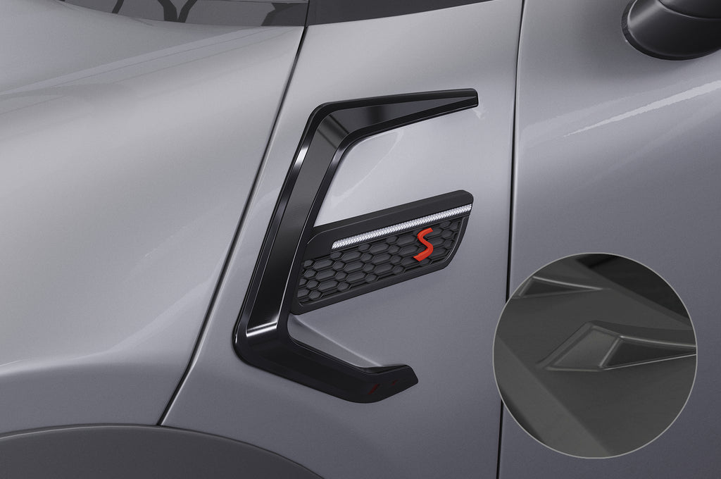 CSR Air Intake Blenden | Airintakes mit ABE für Mini F55, F56, F27 AI032-L Lackierung erforderlich (unlackiert roh)