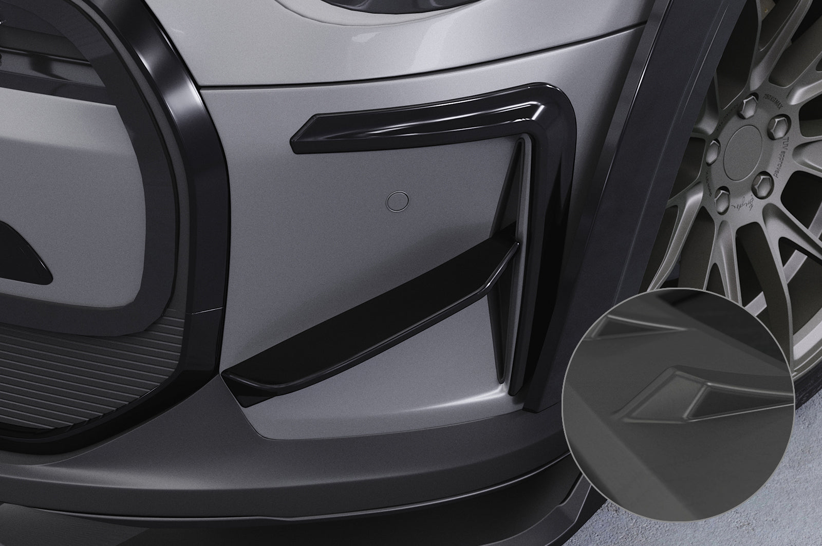 CSR Air Intake Blenden | Airintakes mit ABE für Mini F55 / F56 / F57 AI033-L Lackierung erforderlich (unlackiert roh)