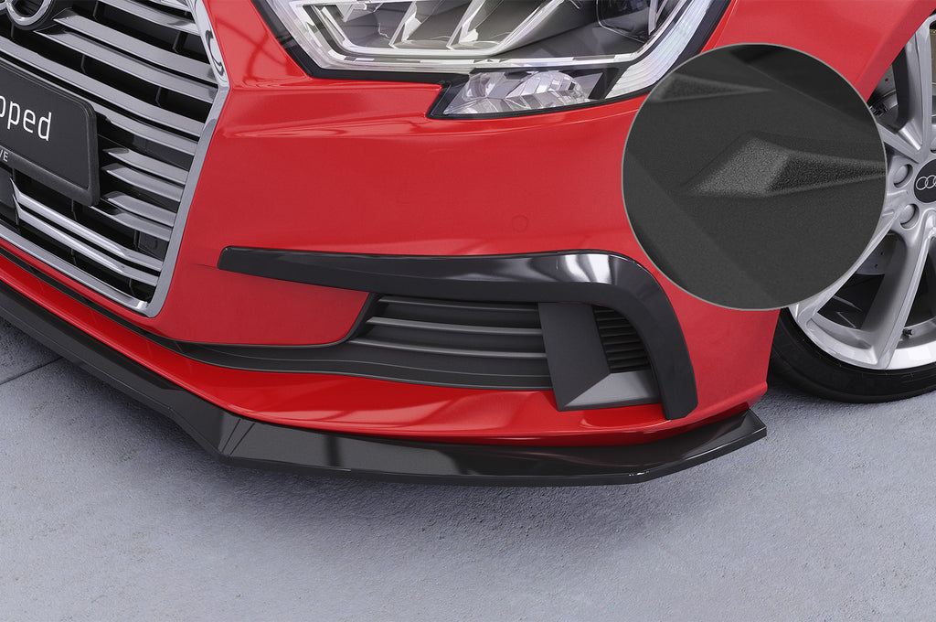 CSR Air Intake Blenden | Airintakes mit ABE für Audi A3 (8V) AI034-S Strukturiert schwarz matt (keine Lackierung erforderlich)