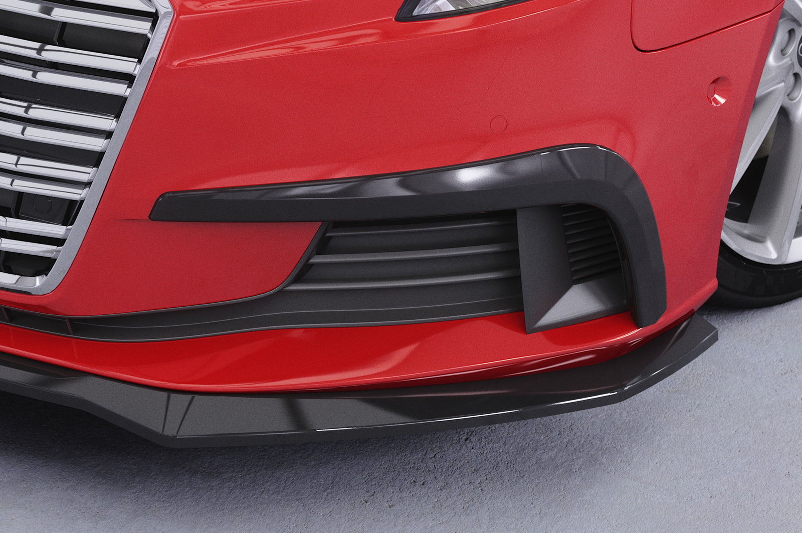 CSR Air Intake Blenden | Airintakes mit ABE für Audi A3 (8V) AI034-L Lackierung erforderlich (unlackiert roh)