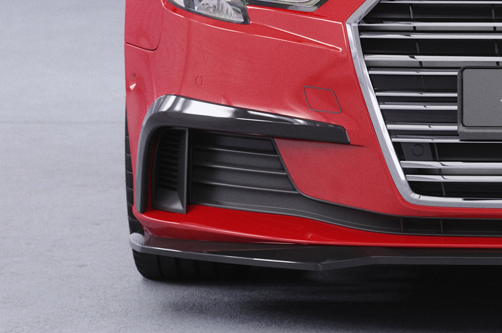 CSR Air Intake Blenden | Airintakes mit ABE für Audi A3 (8V) AI034-C Carbon Look Hochglanz (keine Lackierung erforderlich)