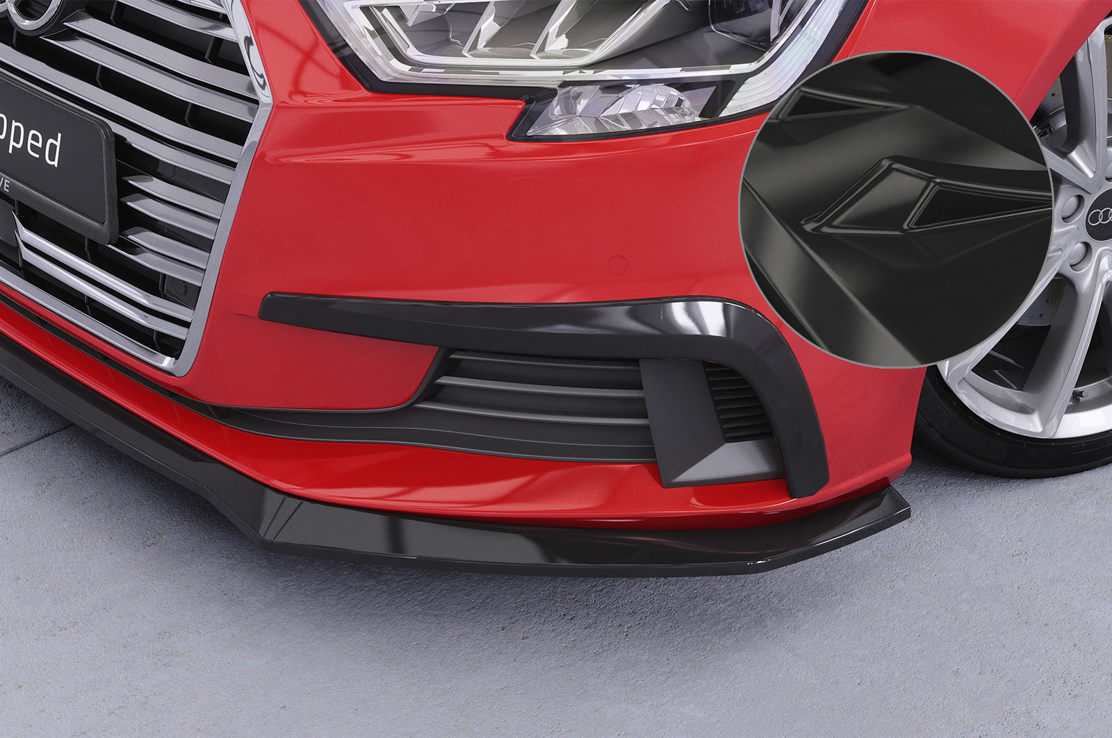 CSR Air Intake Blenden | Airintakes mit ABE für Audi A3 (8V) AI034-G Glossy schwarz Hochglanz (keine Lackierung erforderlich)