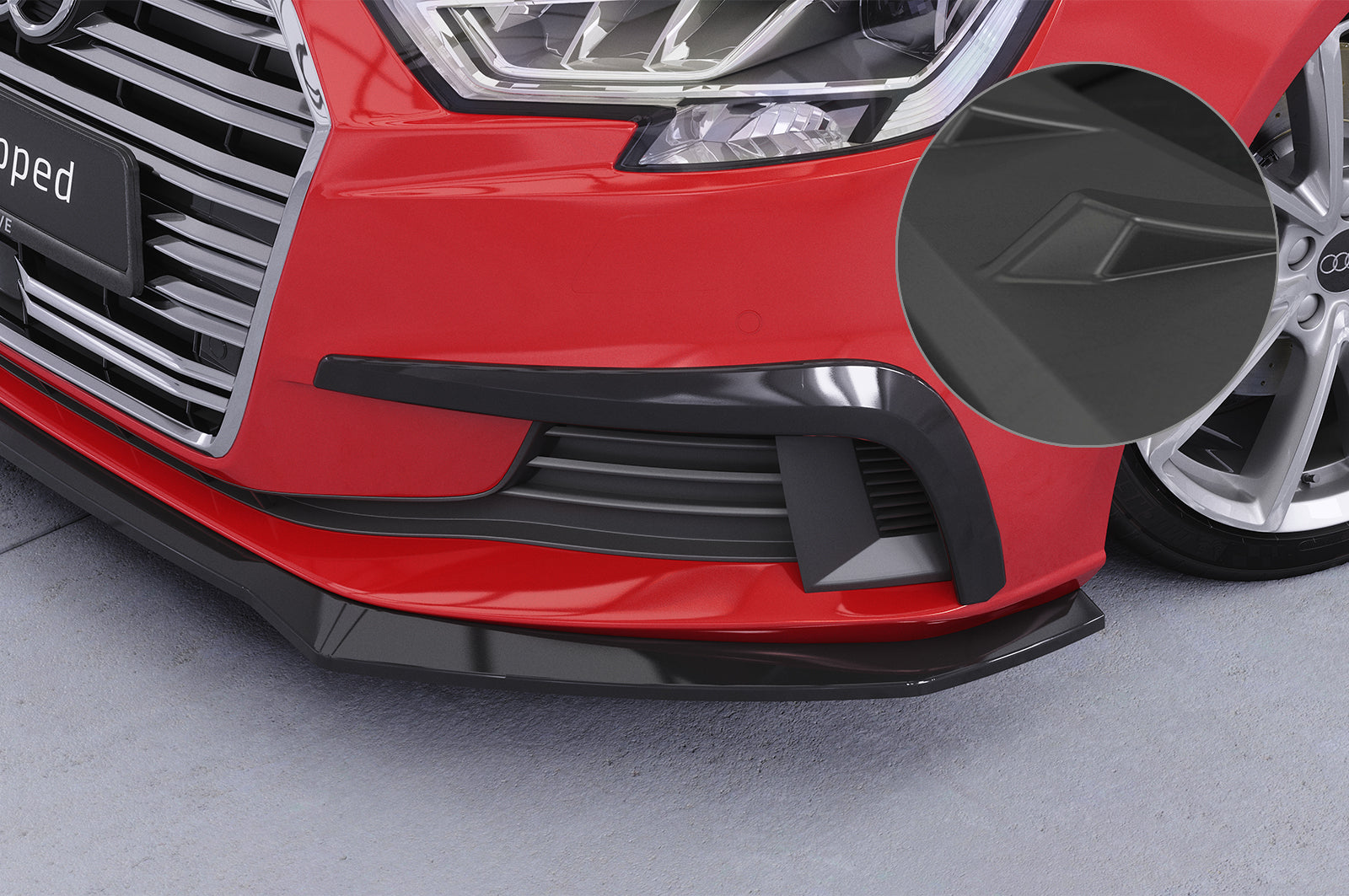 CSR Air Intake Blenden | Airintakes mit ABE für Audi A3 (8V) AI034-L Unlackiert roh (Lackierung erforderlich)