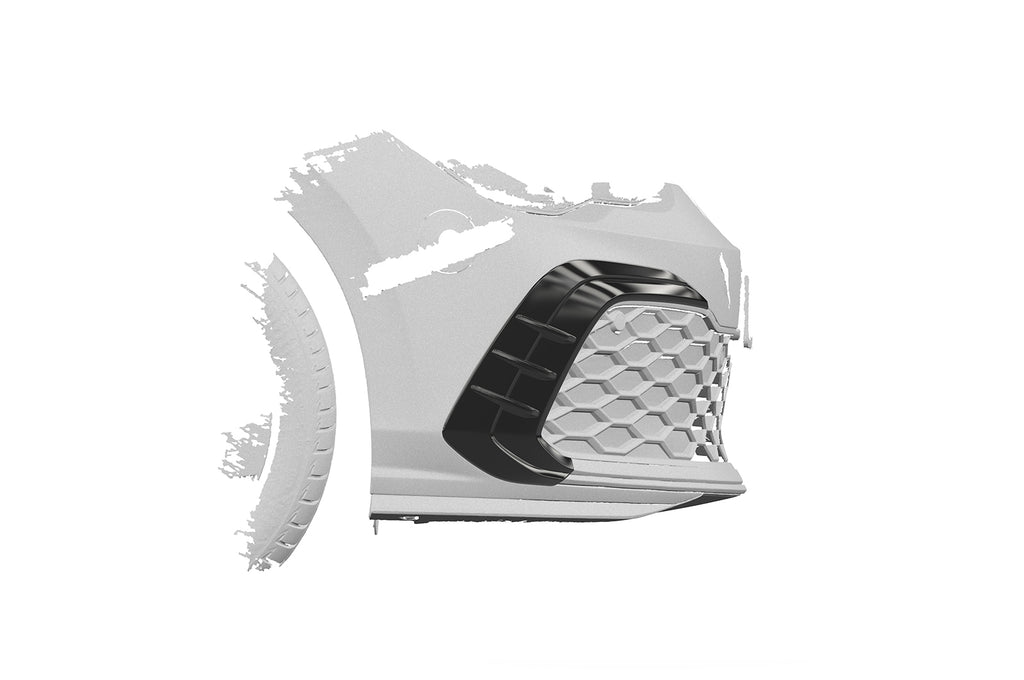 CSR Air Intake Blenden | Airintakes mit ABE für VW Golf 8 GTI, GTD, GTE, R-Line AI035-G Glossy schwarz Hochglanz (keine Lackierung erforderlich)