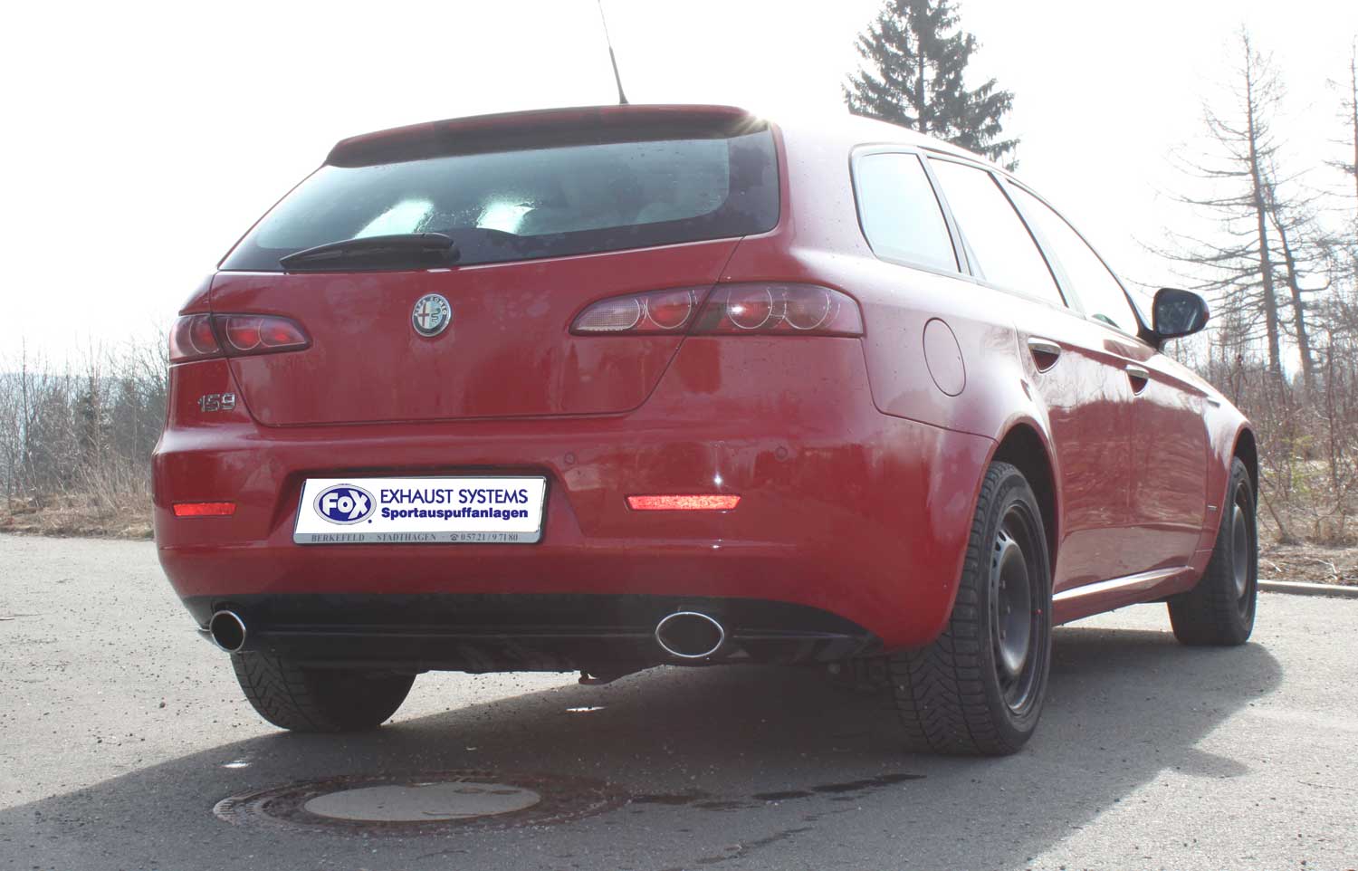 Fox passend fürAlfa Romeo 159/ Alfa Romeo 159 Sportwagon Endschalldämpfer rechts/links - 115x85 Typ 38 rechts/links