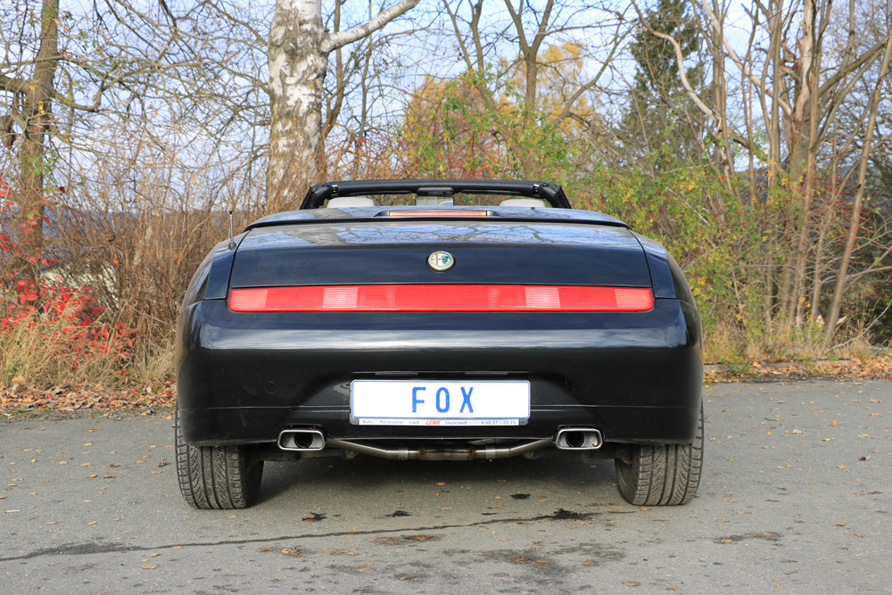 Fox passend fürAlfa GTV Typ 916 Endrohrsystem Ausgang rechts/links - 145x65 Typ 59 rechts/links