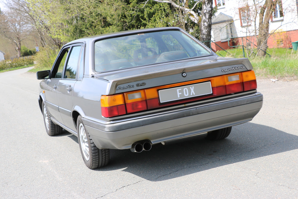 Fox passend für Audi 80/90 Typ 85 quattro Facelift Endschalldämpfer - 2x76 Typ 10