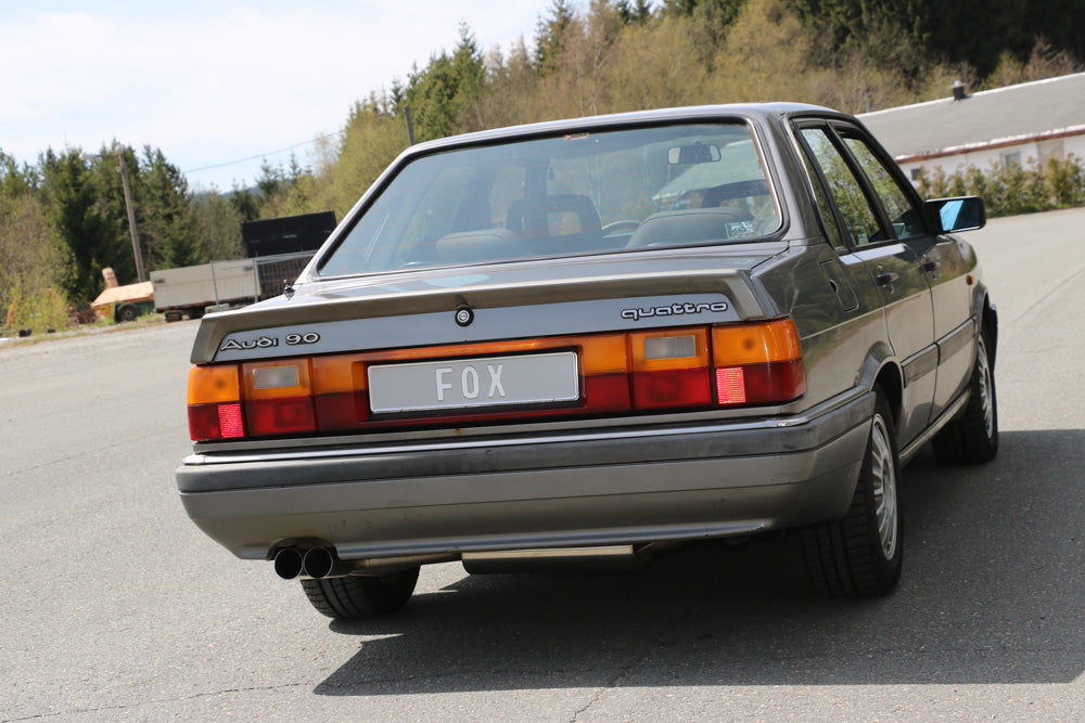Fox passend fürAudi 80/90 Typ 85 quattro Facelift Endschalldämpfer - 2x76 Typ 10